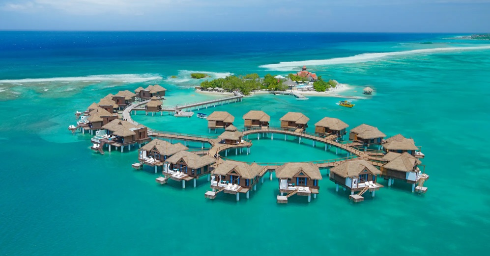 With Over The Water Bungalows